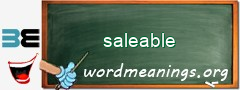 WordMeaning blackboard for saleable